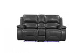 9422 - Gray Console LoveseatModel:  9422-GRAY-CL